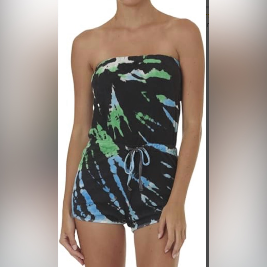 Splendid One Piece Shorts Romper Nwot Tiedye!